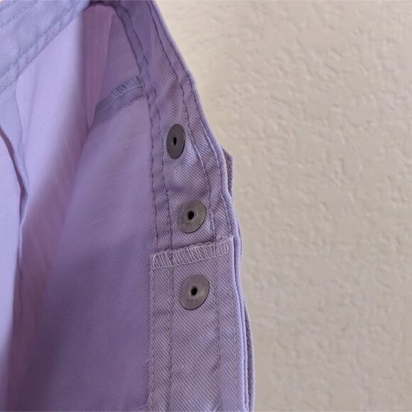 VTG 90s Lily's Of Beverly Hills Pastel Purple Dad 9" Shorts Modest Pockets sz 24 - Picture 9 of 9